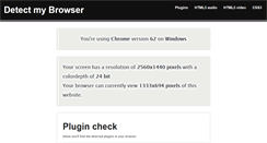 Desktop Screenshot of detectmybrowser.com